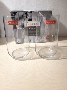 NIB Set of 2 Spiegelau Capri long tall drink glasses cups